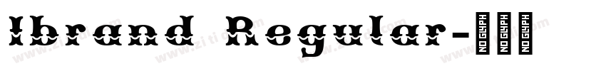 Ibrand Regular字体转换